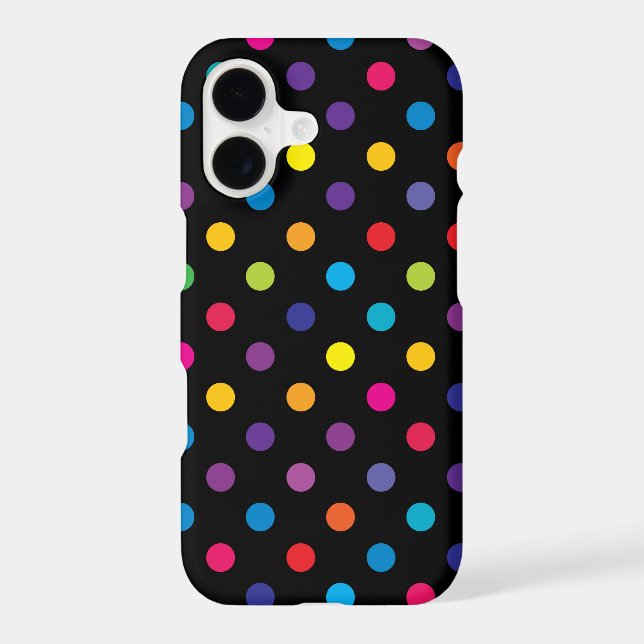 Polka Dot Pattern iPhone, Plus and Pro Case (Back)