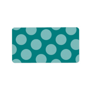 Polka Dot Pattern Label