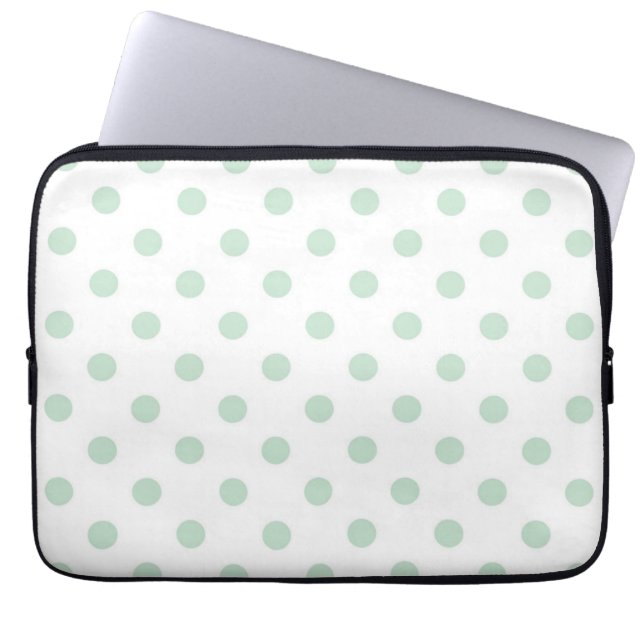 Polka dot pattern laptop sleeve (Front)