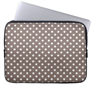 Polka dot pattern laptop sleeve