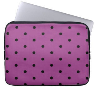 Polka dot pattern laptop sleeve