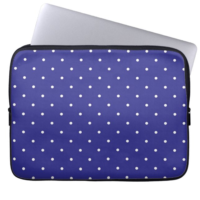 Polka dot pattern laptop sleeve (Front)