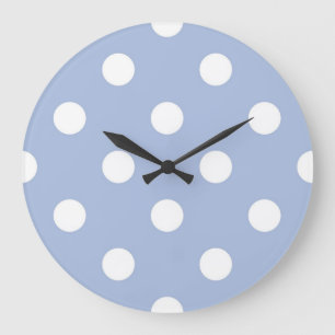 Polka dot pattern large clock