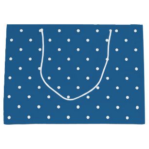 Polka dot pattern large gift bag