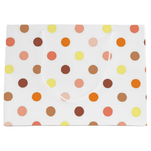 Polka dot pattern large gift bag