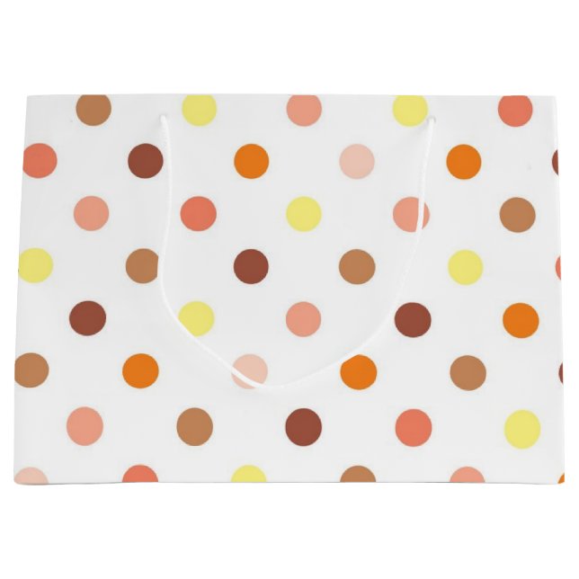 Polka dot pattern large gift bag (Front)