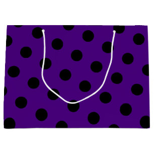 Polka dot pattern large gift bag