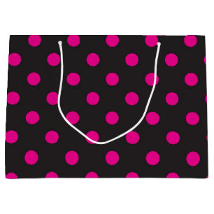Polka dot pattern large gift bag
