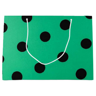 Polka dot pattern large gift bag
