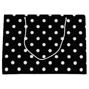 Polka dot pattern large gift bag