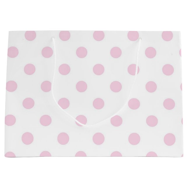 Polka dot pattern large gift bag (Front)