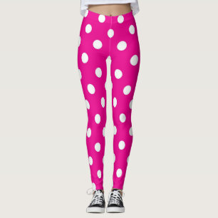 Polka dot pattern leggings