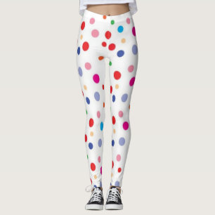 Polka dot pattern leggings