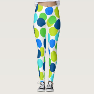Polka dot pattern leggings