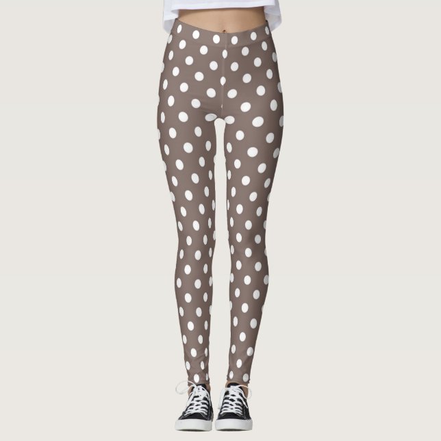 Polka dot pattern leggings (Front)