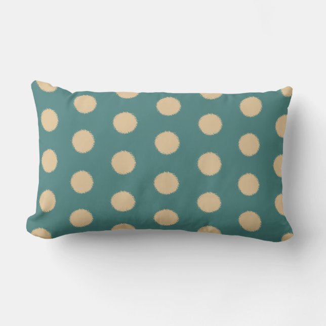 Polka Dot Pattern Lumbar Cushion (Front)