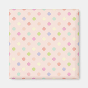 Polka dot pattern magnet
