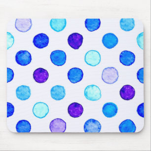 Polka dot pattern mouse pad