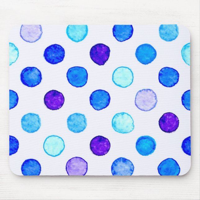 Polka dot pattern mouse pad (Front)