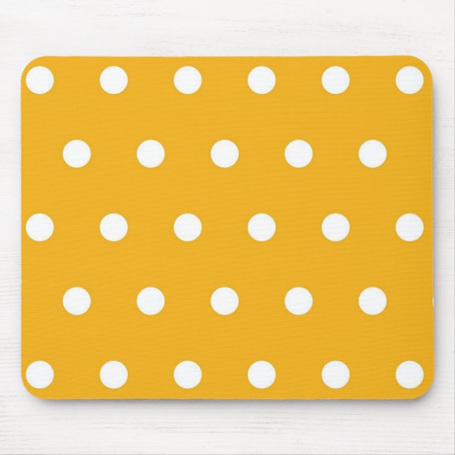 Polka dot pattern mouse pad (Front)