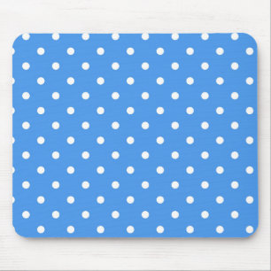 Polka dot pattern mouse pad