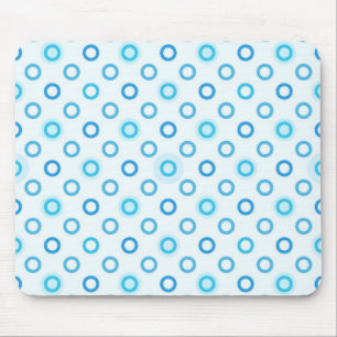 Polka dot pattern mouse pad