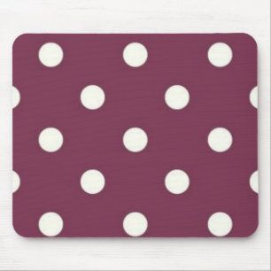 Polka dot pattern mouse pad