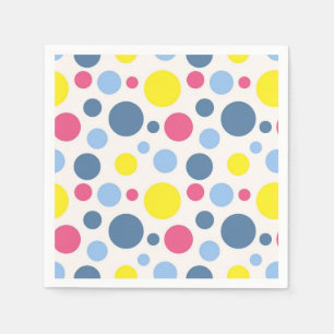 Polka dot pattern napkin