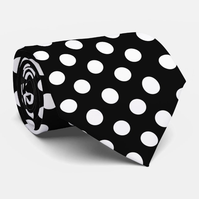 Polka Dot Pattern Neck Tie  (Rolled)