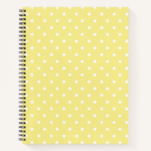 Polka dot pattern notebook