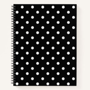 Polka dot pattern notebook