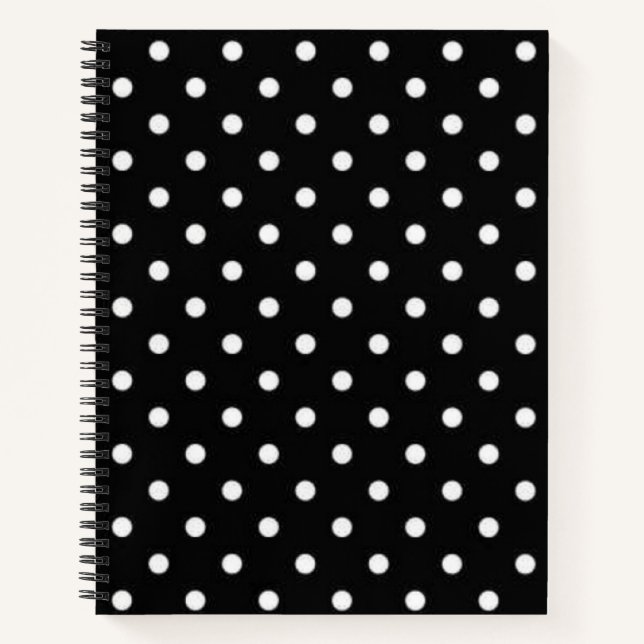 Polka dot pattern notebook (Front)