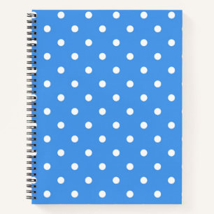 Polka dot pattern notebook