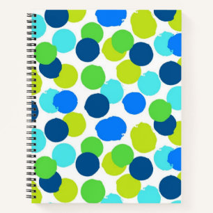 Polka dot pattern notebook