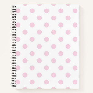Polka dot pattern notebook