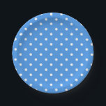 Polka dot pattern paper plate<br><div class="desc">For true lovers of polka dots</div>