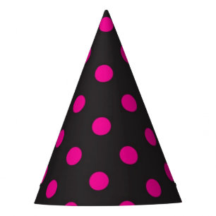 Polka dot pattern party hat