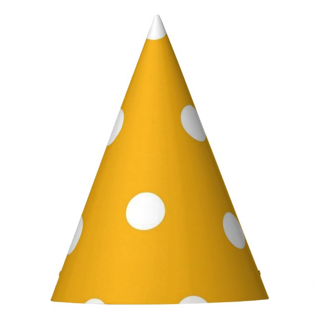 Polka dot pattern party hat (Front)
