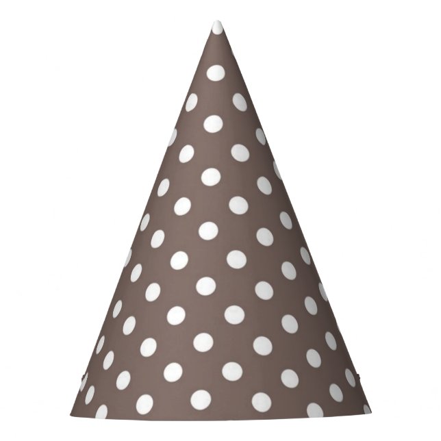 Polka dot pattern party hat (Front)