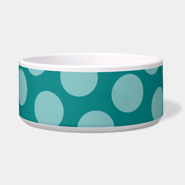 Polka Dot Pattern Pet Bowl (Front)