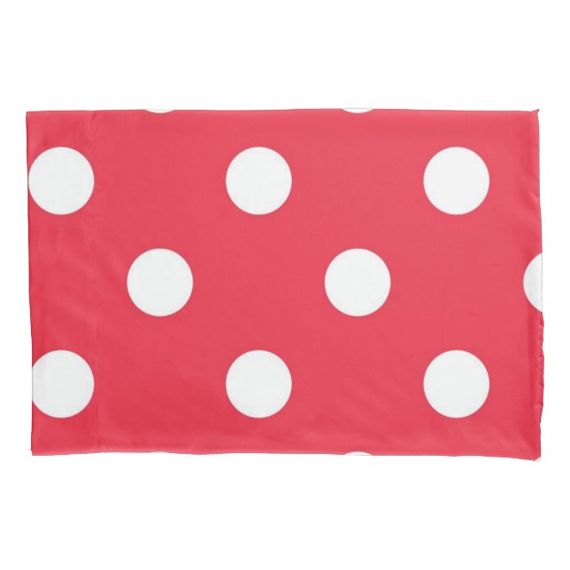 Polka dot pattern pillowcase (Front)