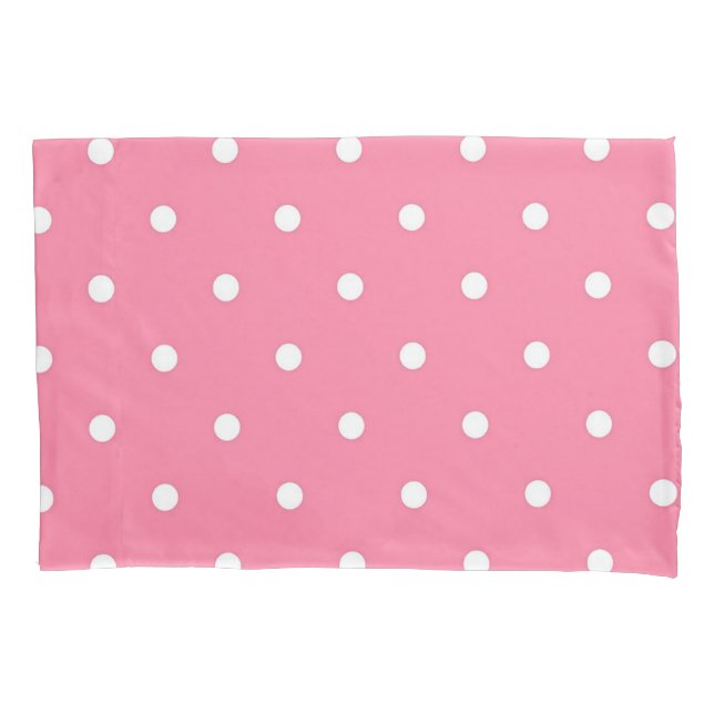 Polka dot pattern pillowcase (Front)
