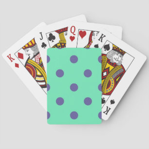 Polka dot pattern playing cards