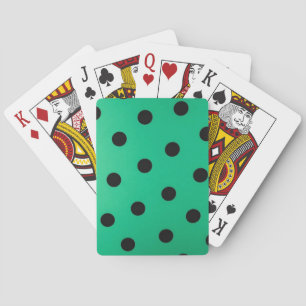 Polka dot pattern playing cards