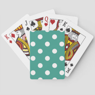Polka dot pattern playing cards