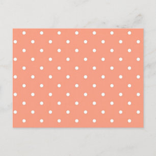Polka dot pattern postcard