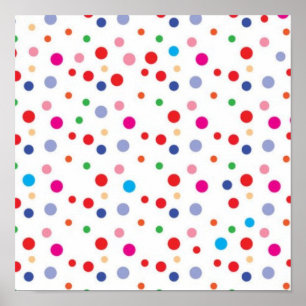 Polka dot pattern poster
