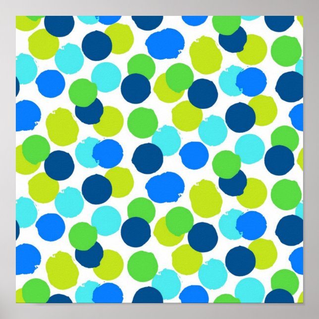 Polka dot pattern poster (Front)