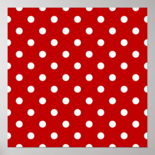 Polka dot pattern poster