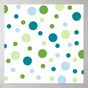 Polka dot pattern poster